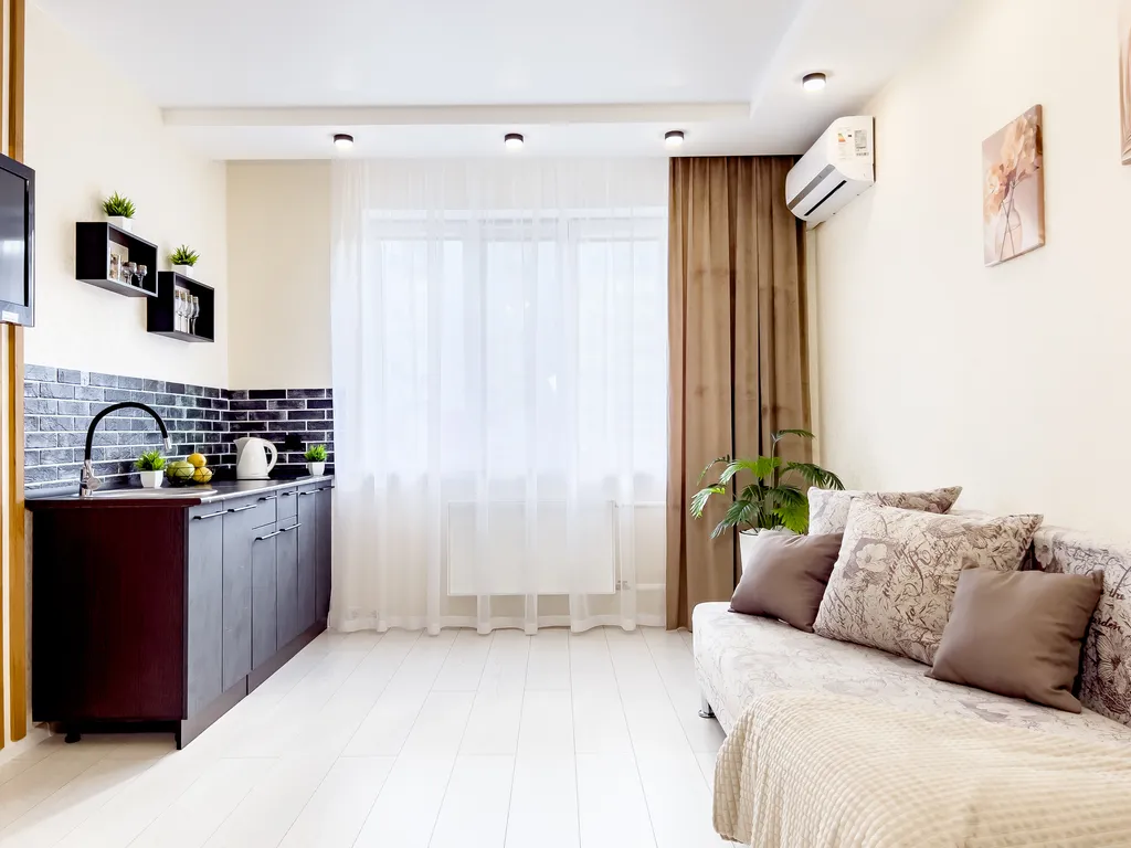 1-комнтаная квартира для 4 гостей рядом с аквапарком Лимпопо