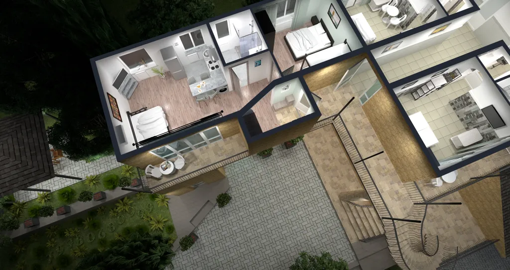 Апартаменты с красивым видом в усадьбе Можжевеловый дворик Айвовое