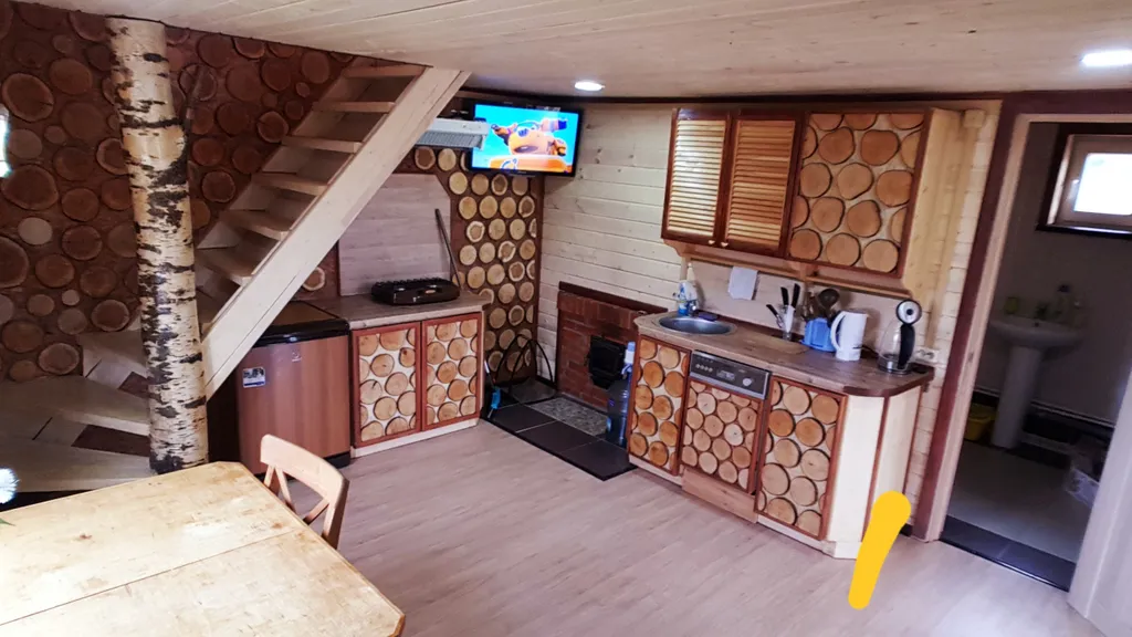 Дом Лесной с баней и купелью базы «Онегинхутор»»