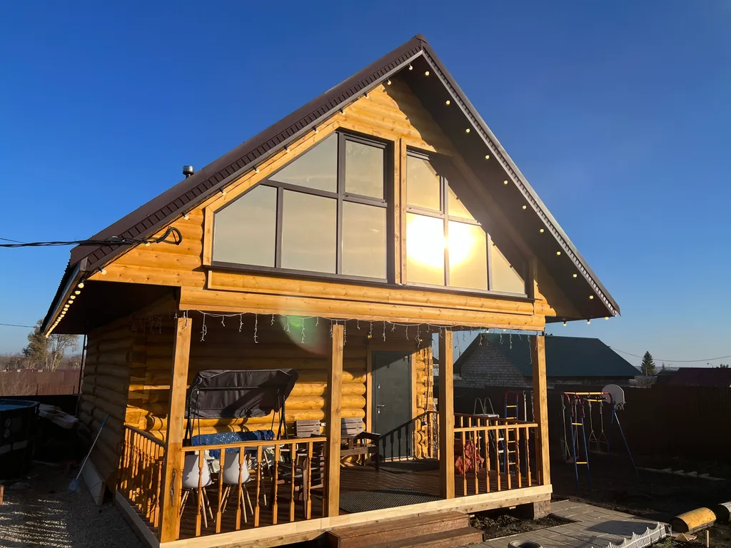 Загородный коттедж из сруба с баней, чаном, купелью и мангальной зоной — аренда посуточно в Стройкерамика