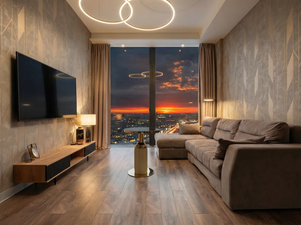 Квартира Neva Navi 36 этаж 65 м2. Панорамный вид. Шикарные закаты. — аренда посуточно в Москва