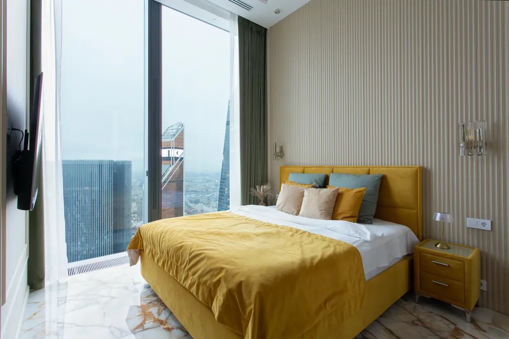 Редкий Пентхаус-формат на 64 этаже, оникс, подсветка, панорамные окна