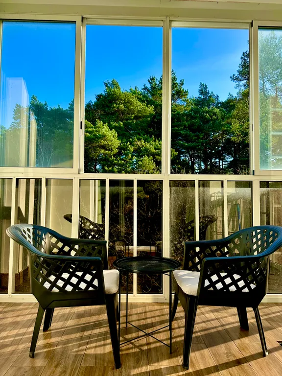 Уютная квартира с видом на сосновый лес