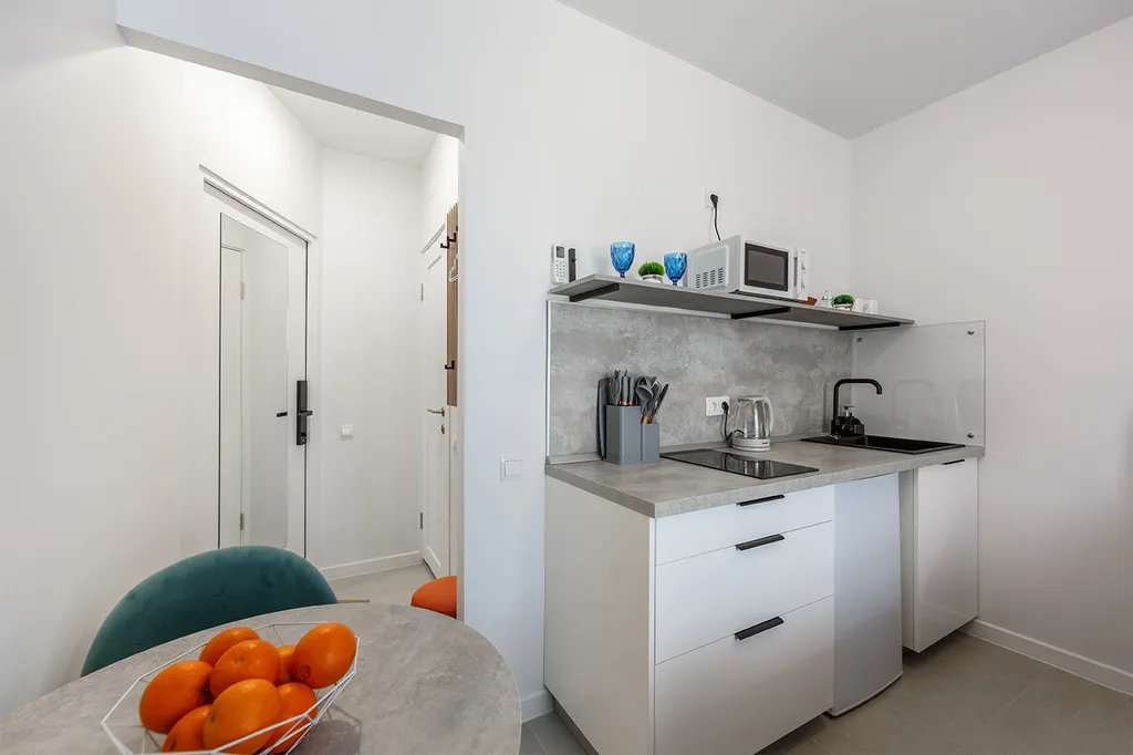 Дизайнерская студия с атмосферой отеля