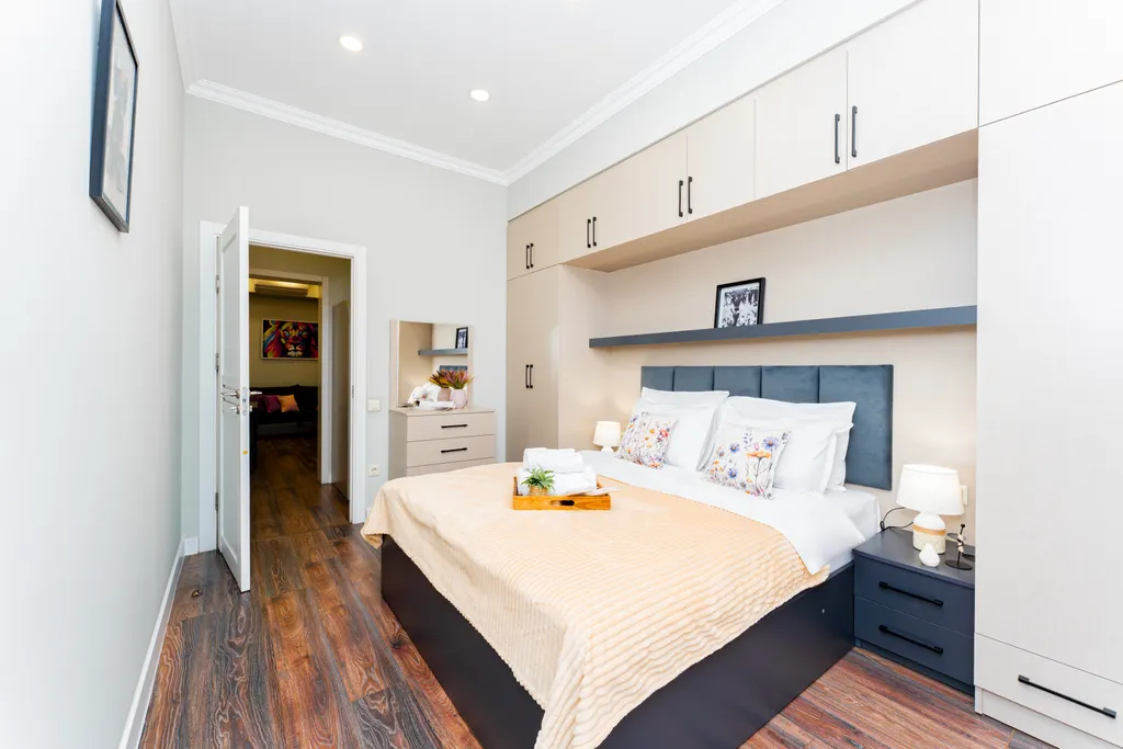 Квартира с 1 спальней и балконом в центре города