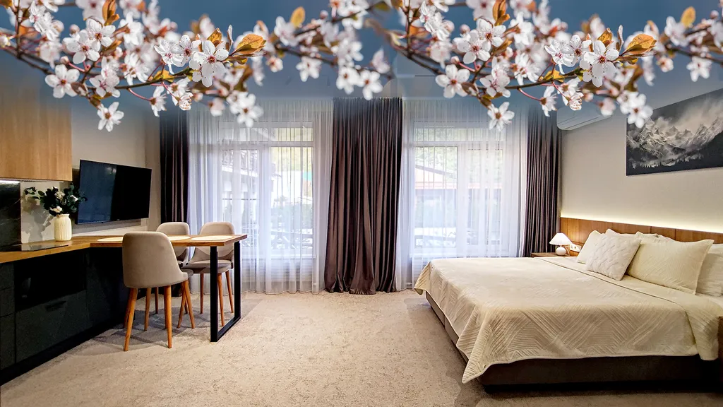 Квартира Просторная студия в центрое+бассейн и сауна — аренда посуточно в Красная Поляна