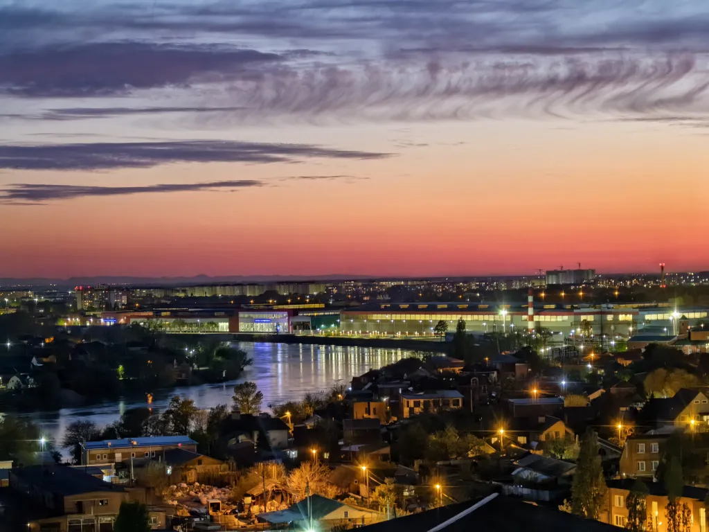 Квартира Уютная квартира с видом на город и реку Кубань в центре — Краснодар