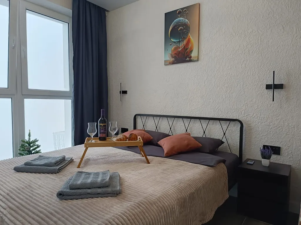 Евро2 лофт на Державинском с видом на восход солнца