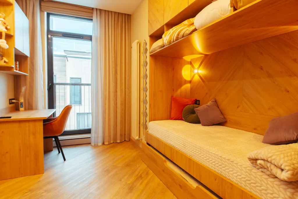 Апартаменты Охтапартлюкс с сауной и камином с 2-мя спальнями