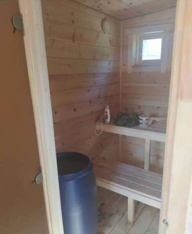 Голубой домик с баней