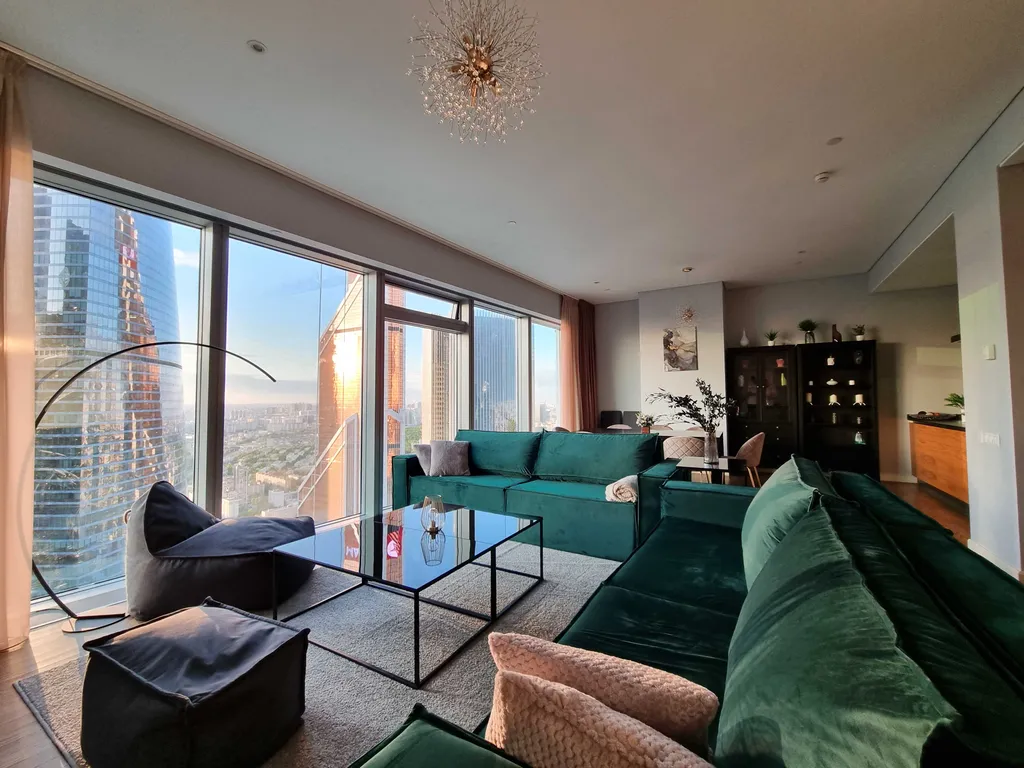 2-комнатные lux апартаменты Москва сити на 54 этаже