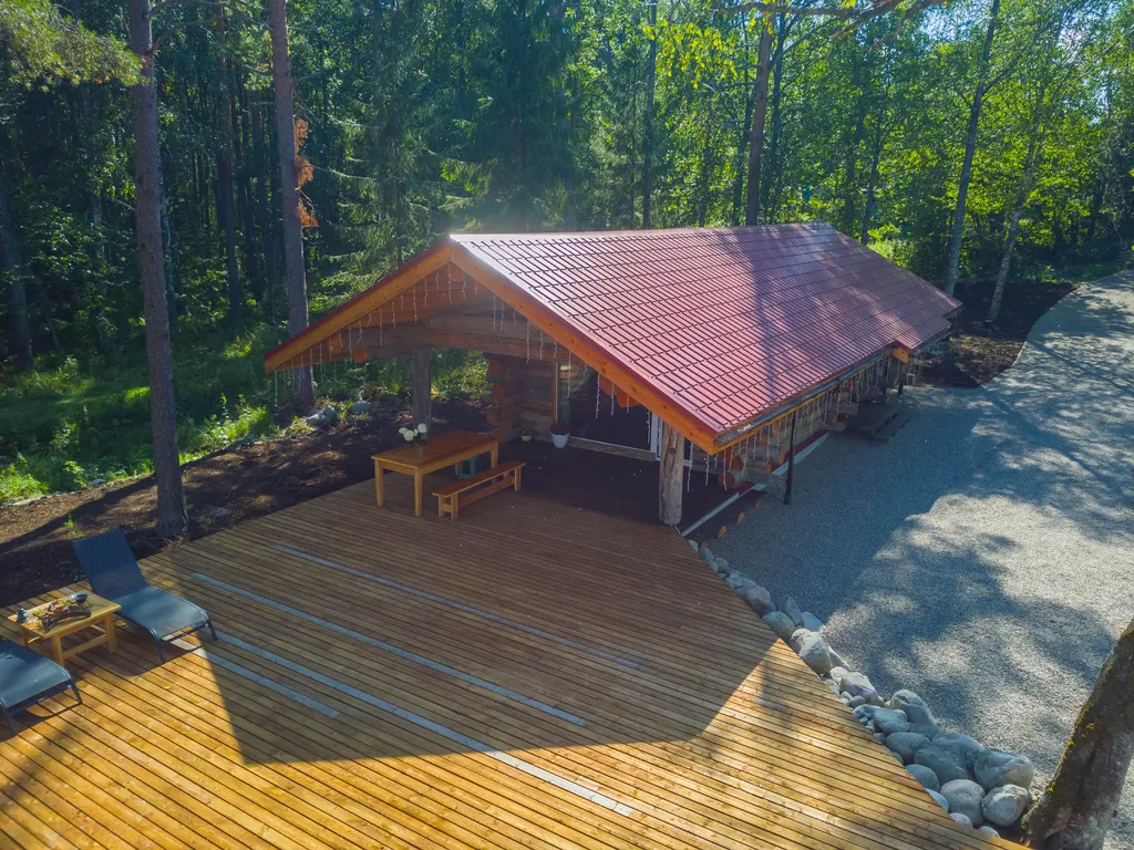 Коттедж из сосны Кело с видом на озеро