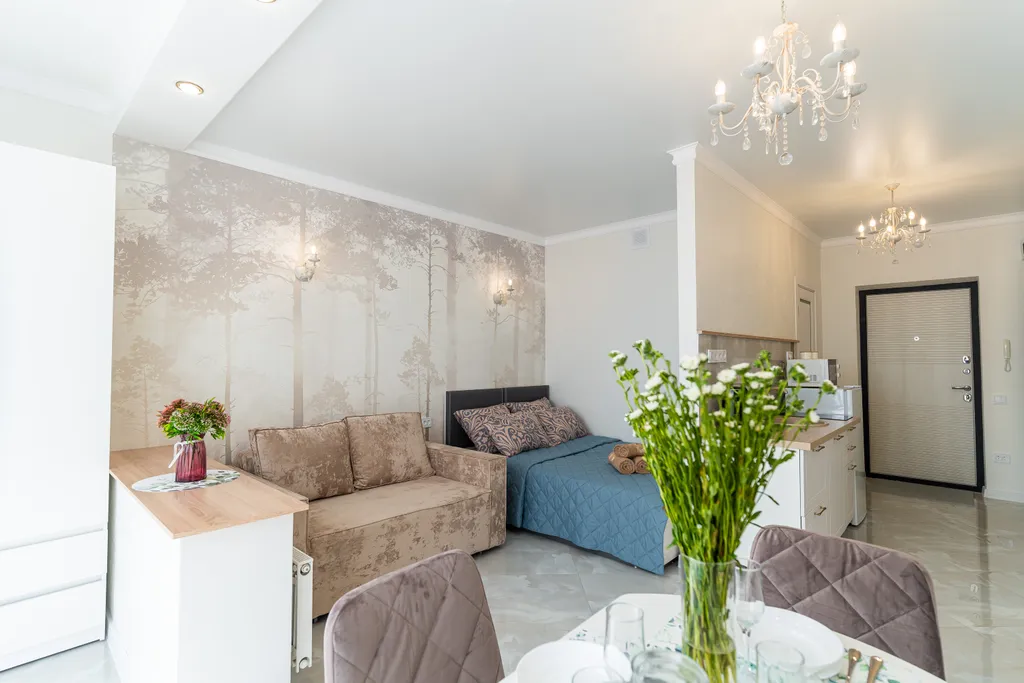 Квартира Стильная студия с потрясающим видом на море и город — аренда посуточно в Новороссийск