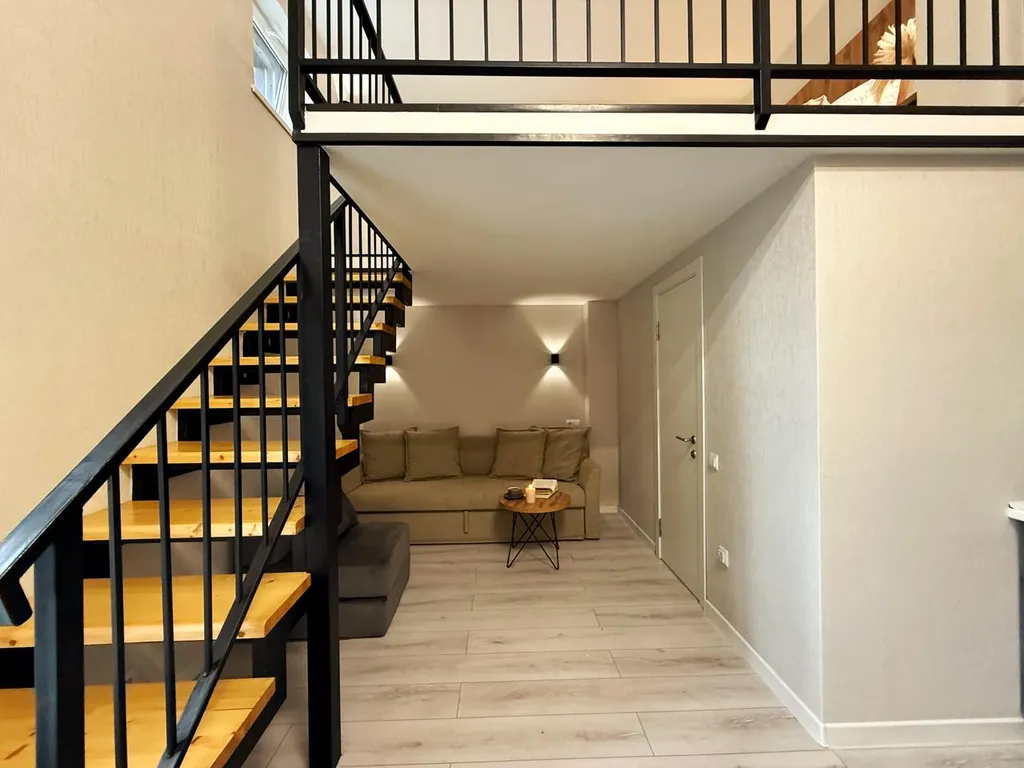 Апартаменты двухуровневые 3 минуты до пляжа