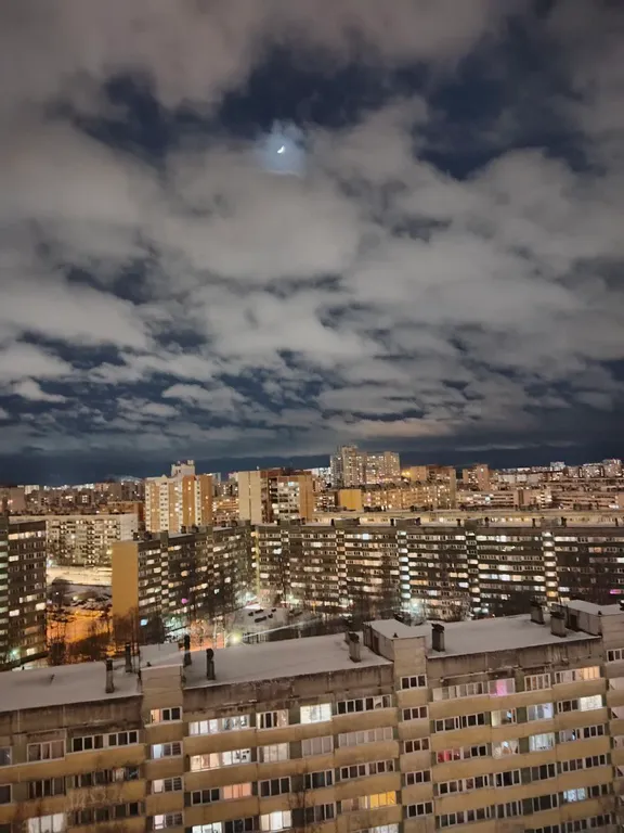 Квартира Просторная квартира-студия комфорт-класса на 16 этаже — Санкт-Петербург