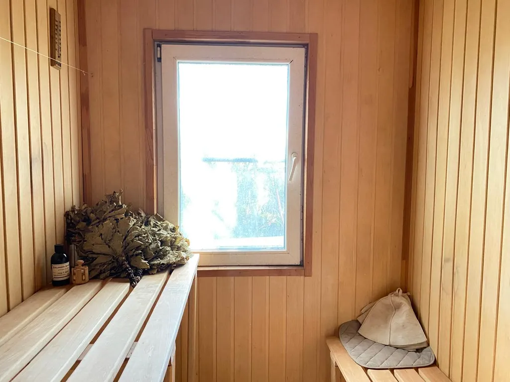 Дом на воде (Хаусбот) с баней и камином