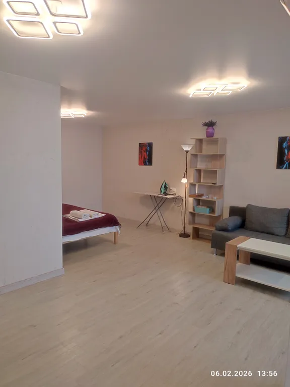 Однокомнатная, большая студия, новая, теплая,  уютная