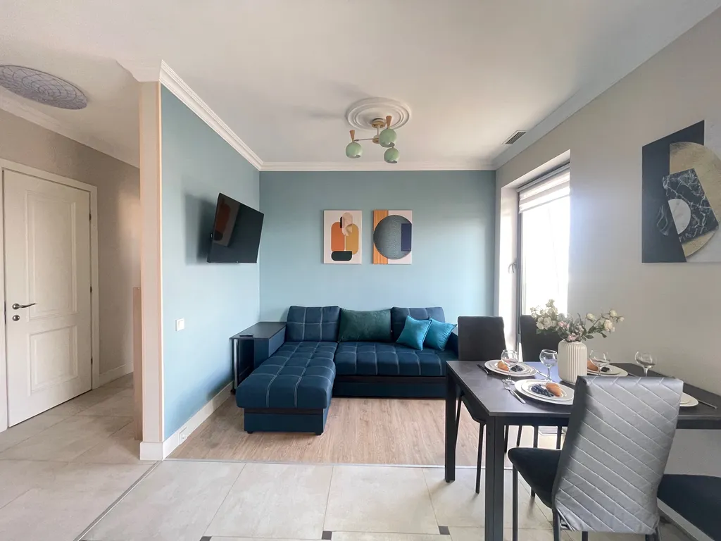 Квартира Квартира Апартамент Metro Suite с панорамным видом в небоскребе бизнес-класса — Москва