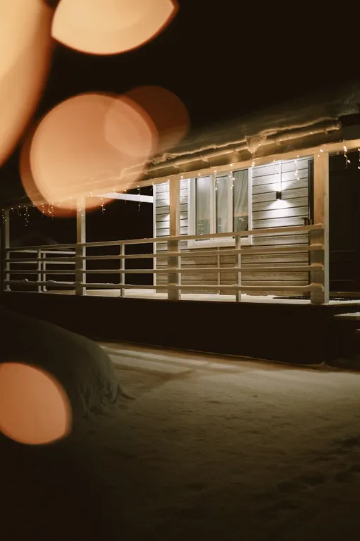 Дом в окружении леса