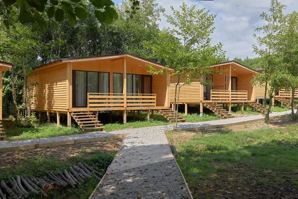 Стандартный номер в коттедже с видом на лес