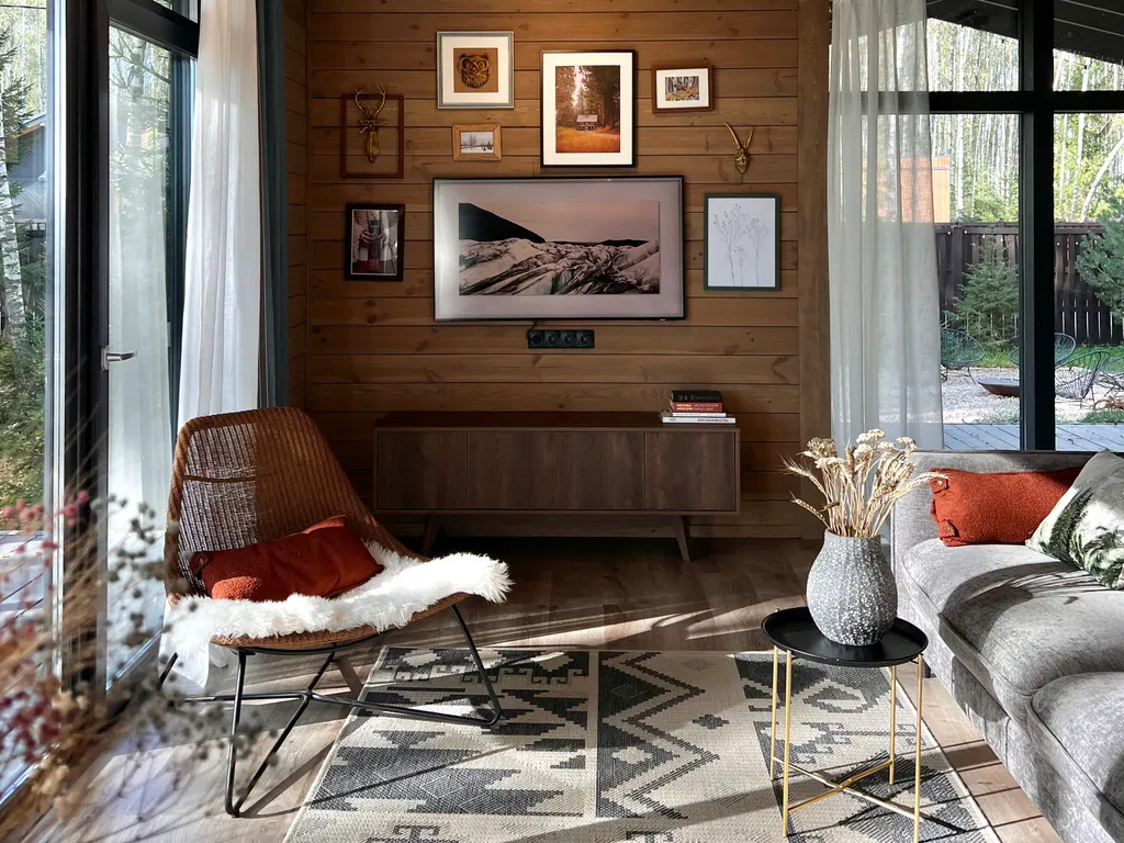 Коттедж Скандинавский дом на лесном участке — аренда посуточно в Ступино