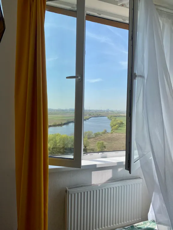 Уютная квартира-студия с видом на Москва реку