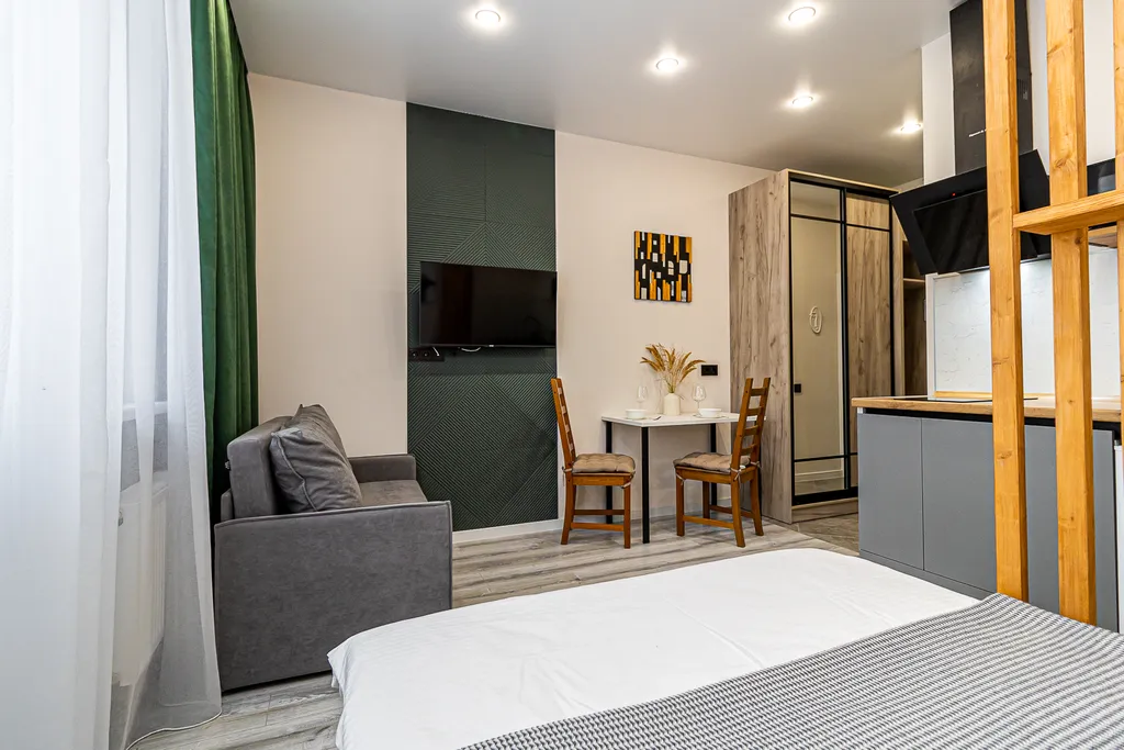 Квартира Квартира Студия для 3 гостей в ЖК Друзья — Краснодар