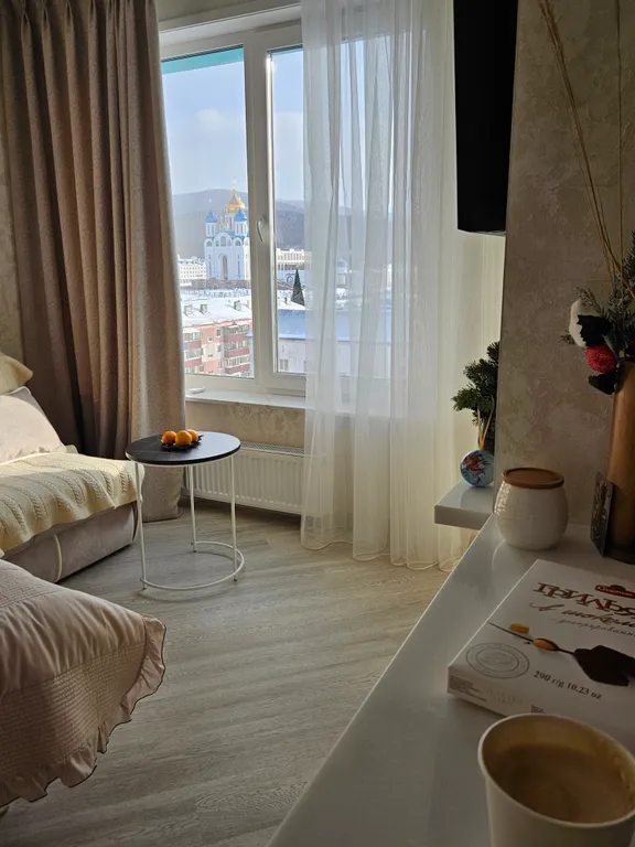 Квартира Студия с видом на рождественский собор — аренда посуточно в Южно-Сахалинск