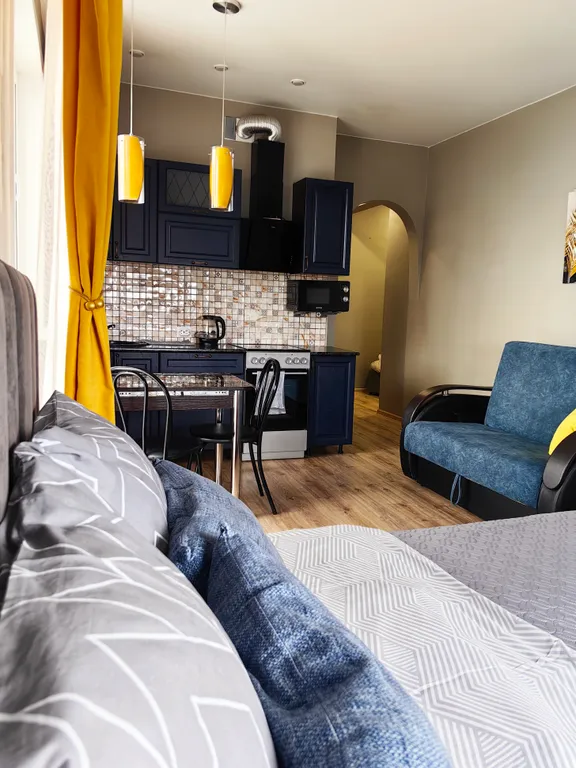 Уютная студия с красивым видом на реку