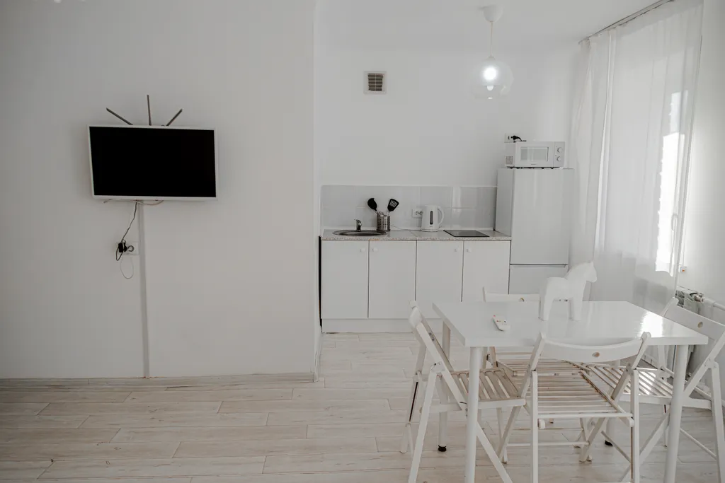 Белоснежная квартира рядом с парком Пушкина