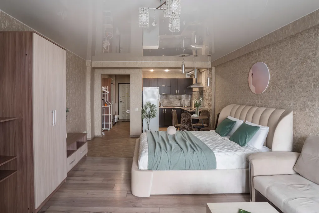 Красивая дизайнерская студия в центре микрорайона ГГМ рядом с ТЦ Кит