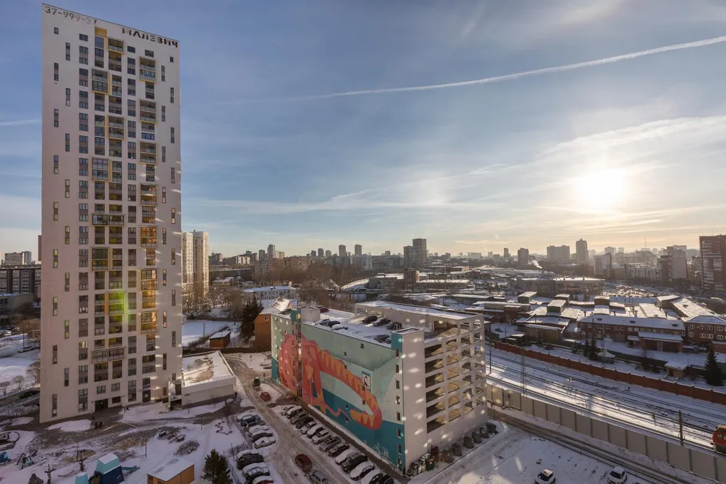 Светлая квартира рядом с ЖД Вокзалом в ЖК Малевич