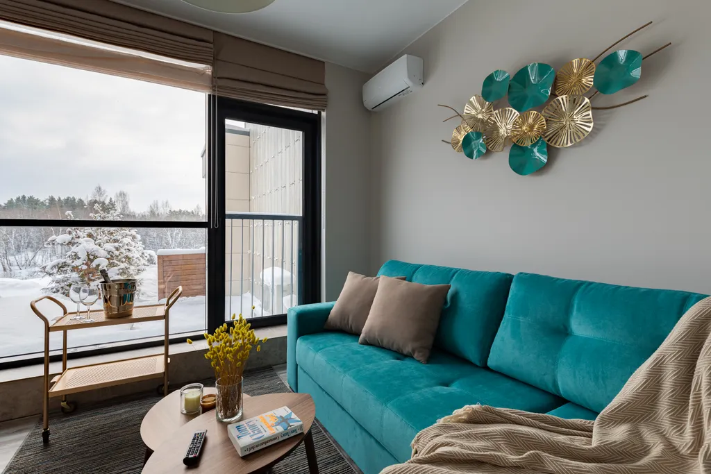 Охта Сьют 4 с большой террасой на 1 этаже, с видом на лес