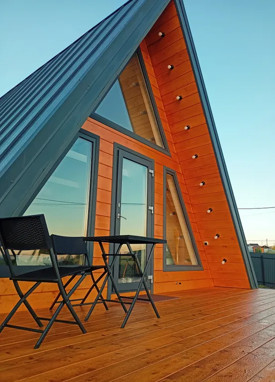 Коттедж Дом в стиле A-frame рядом с озером в 30 минутах от Нижнего Новгорода — аренда посуточно в Богородск