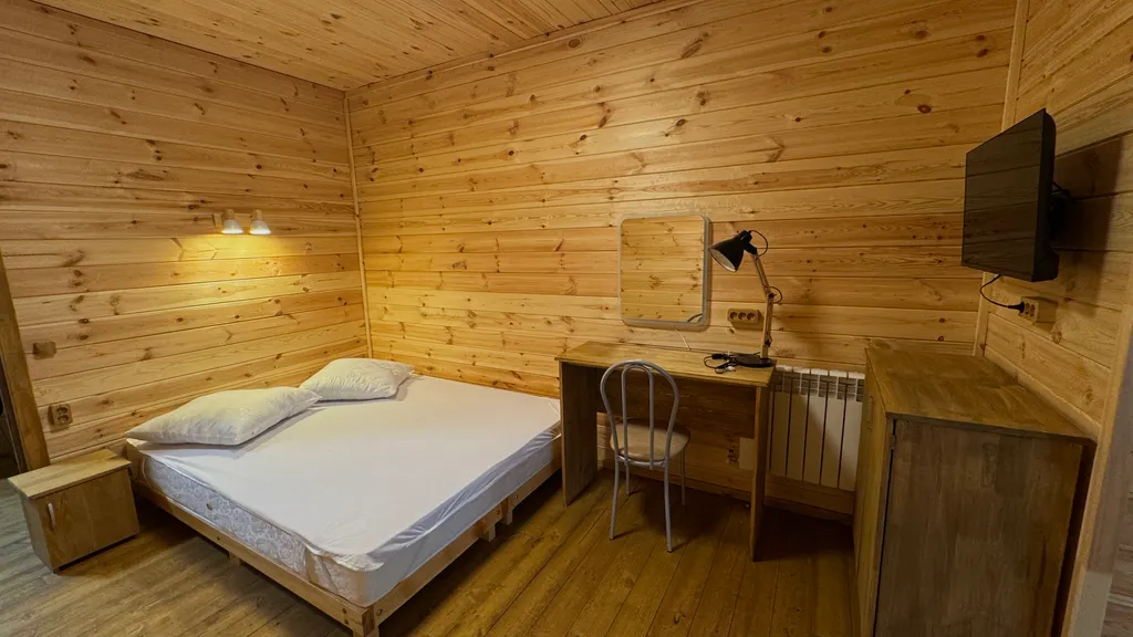 Дом Тихий Бор в березовом лесу