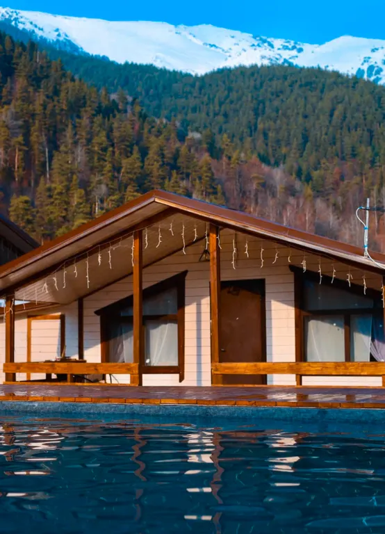 Коттедж Уютный эко-домик с видом на горы — Архыз