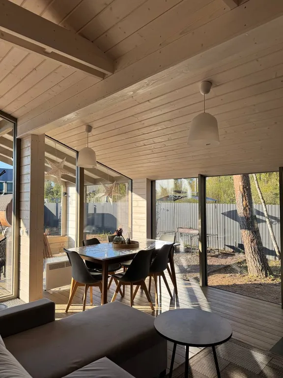 Дом стандарт c баней-бочкой