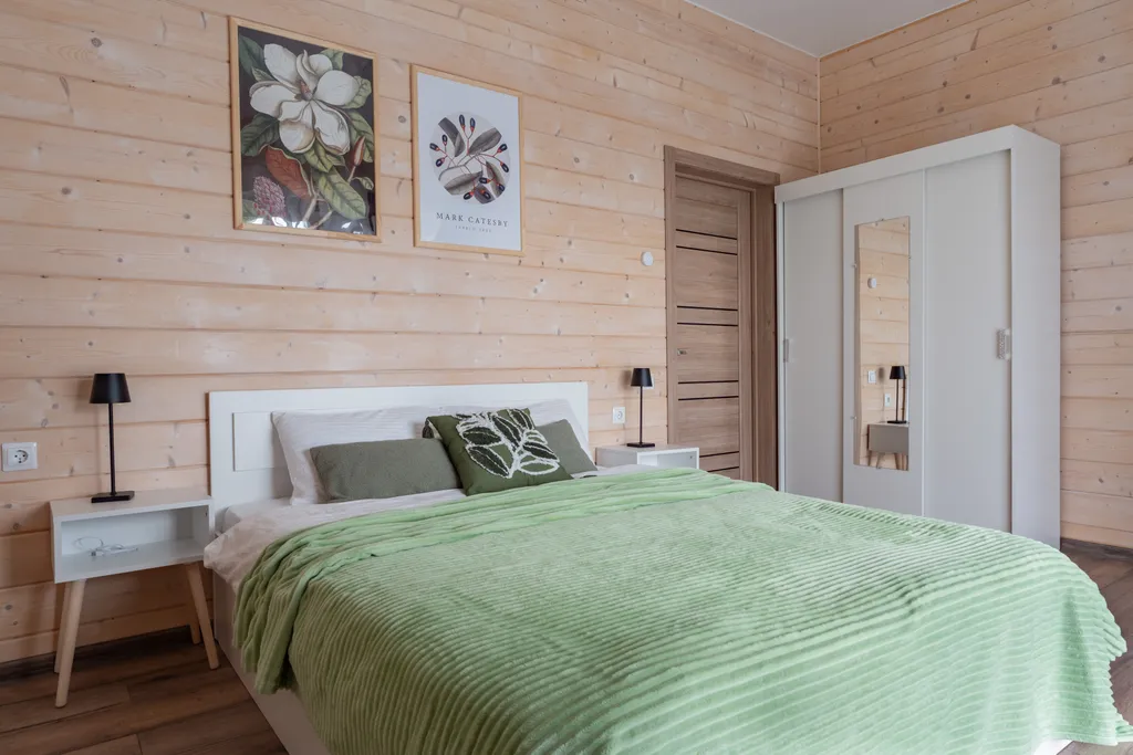 Уютный дом с камином и сауной у Охта Парка