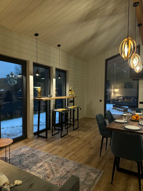 Коттедж Уютный коттедж с сауной и купелью — Бугры