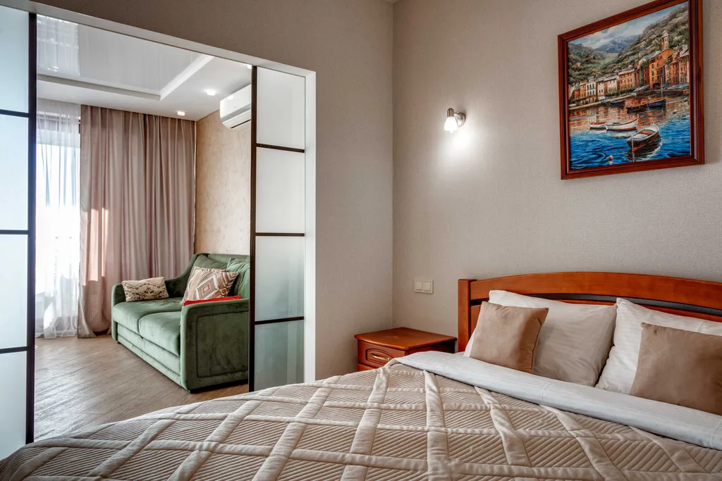 Квартира с видом на море, две спальни и гостиная