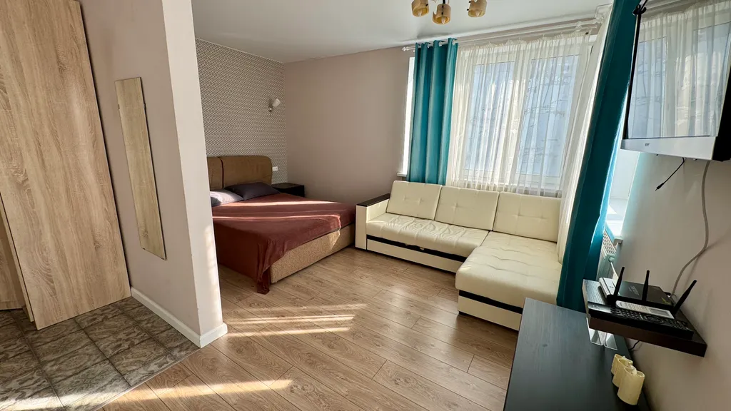 Апартамент с панорамным видом на Волгу и город