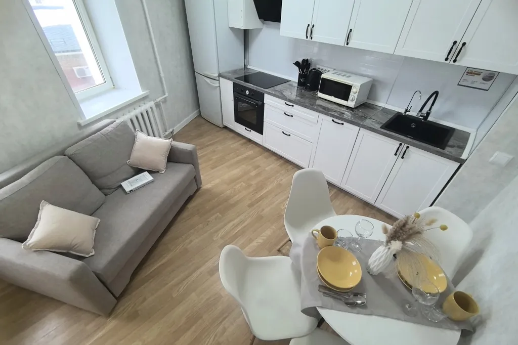 Уютная однокомнатная квартира на 6 гостей