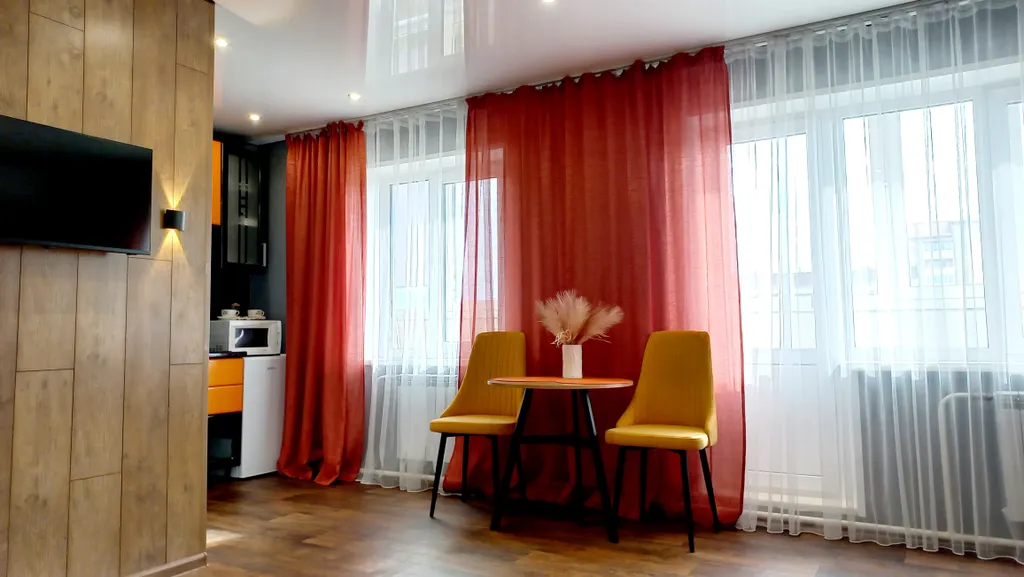 Уютная студия для тех кто любит комфорт, с видом на горы и город