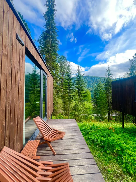 Домик с видом на Телецкое озеро