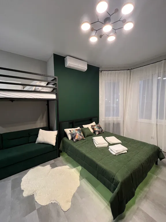 Уютная студия с видом на горнолыжный комплекс