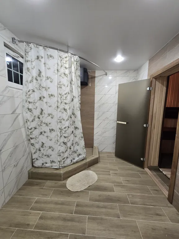 Коттедж с баней на дровах