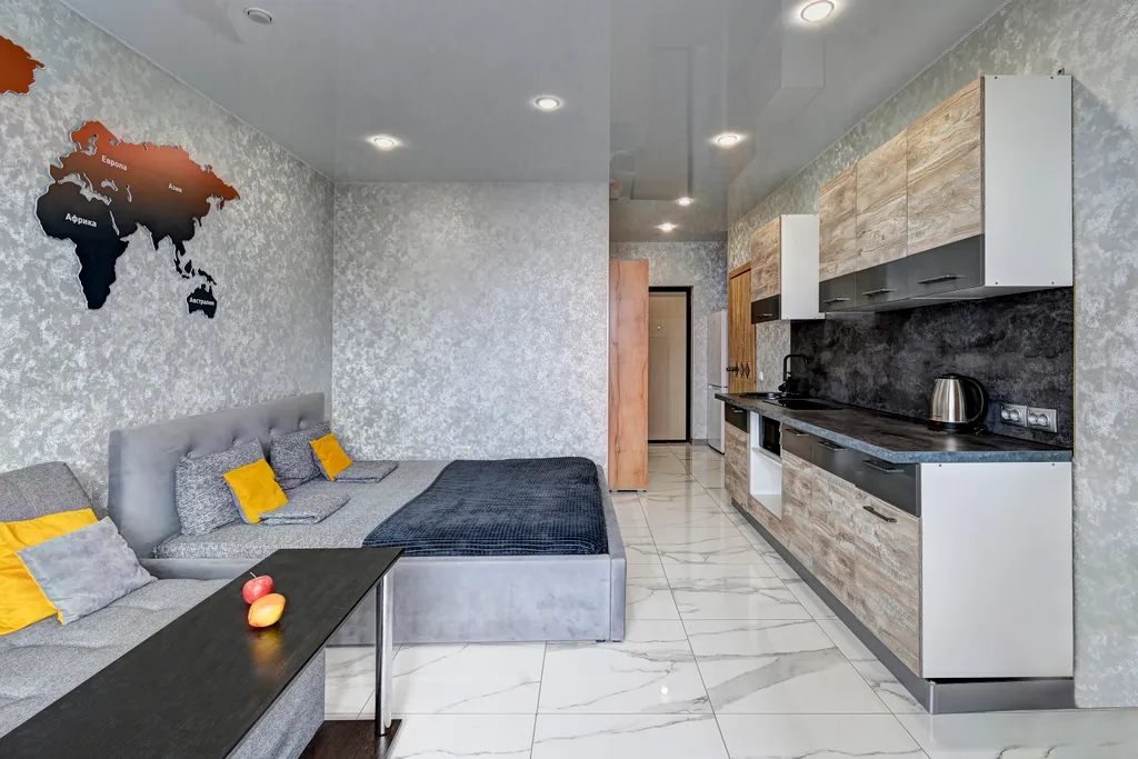 Квартира Квартира Апартамент с кухней, балконом и шикарным видом на море — Адлер