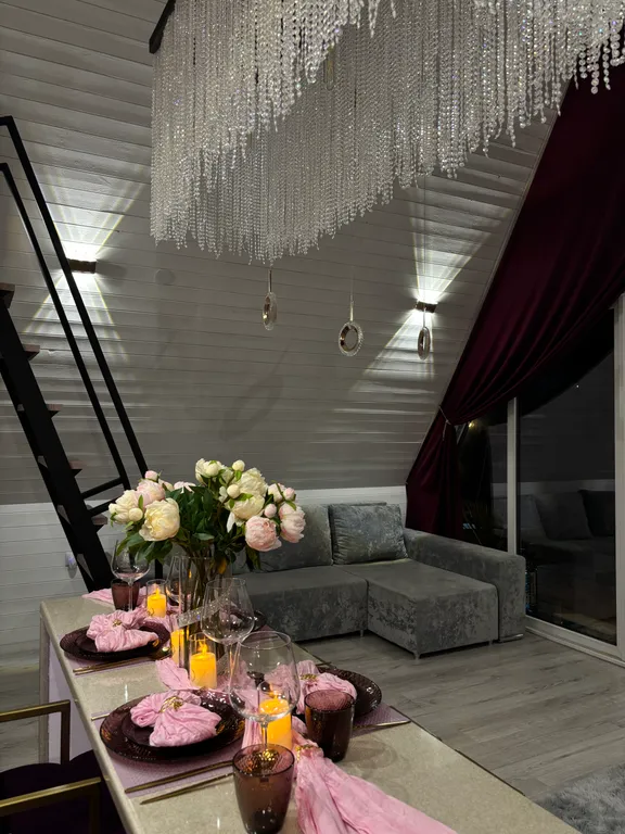 Коттедж Уютный A-frame «Облака» с видом на горы — Гостагаевская