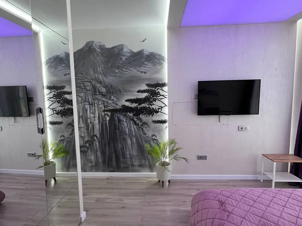 Современная квартира с панорамным видом на Волгу (Уютный Дом)