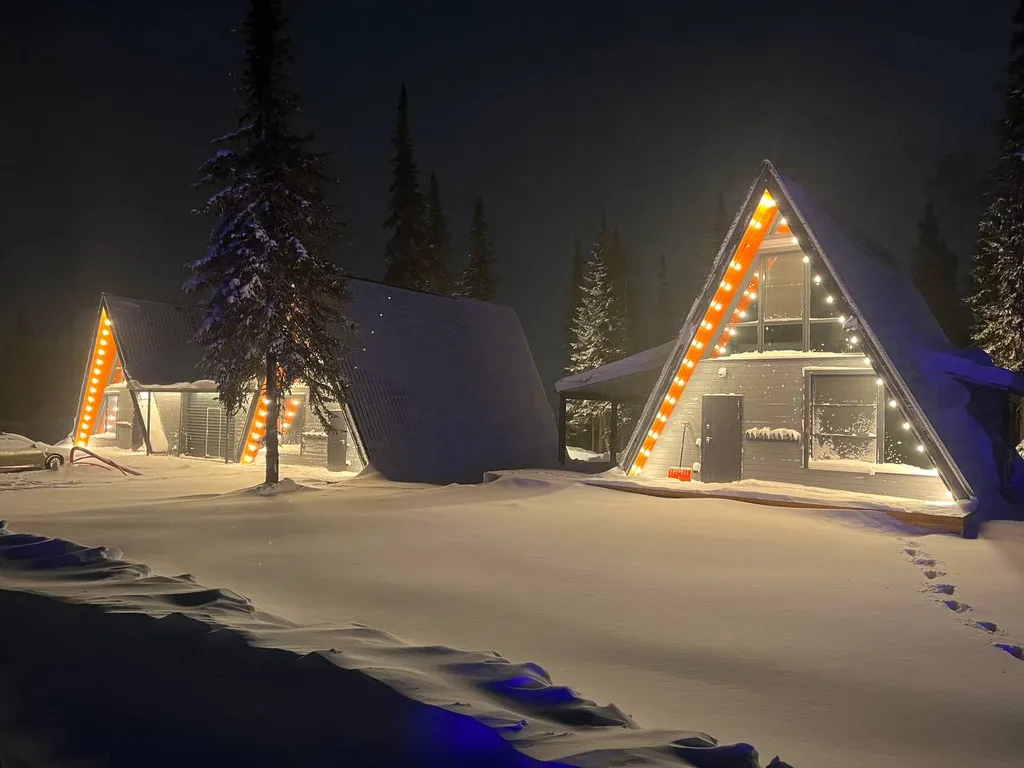 А-фрейм в лесу 100 кв м